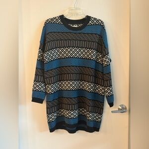 Element Striped Pattern Sweater Dress